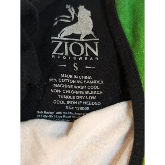 Bob Marley Shirt Womens Small Short Sleeve Graphic Black Zion Rootswear - Picture 5 of 8